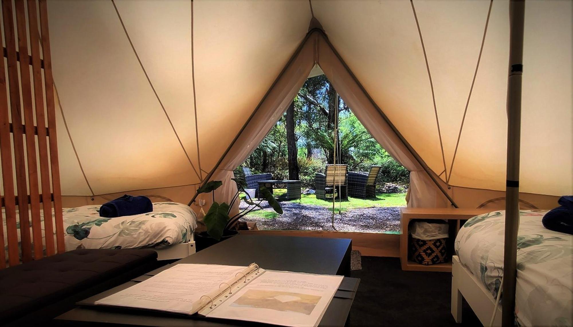 Glamping at Zeehan Bush Camp Bagian luar foto