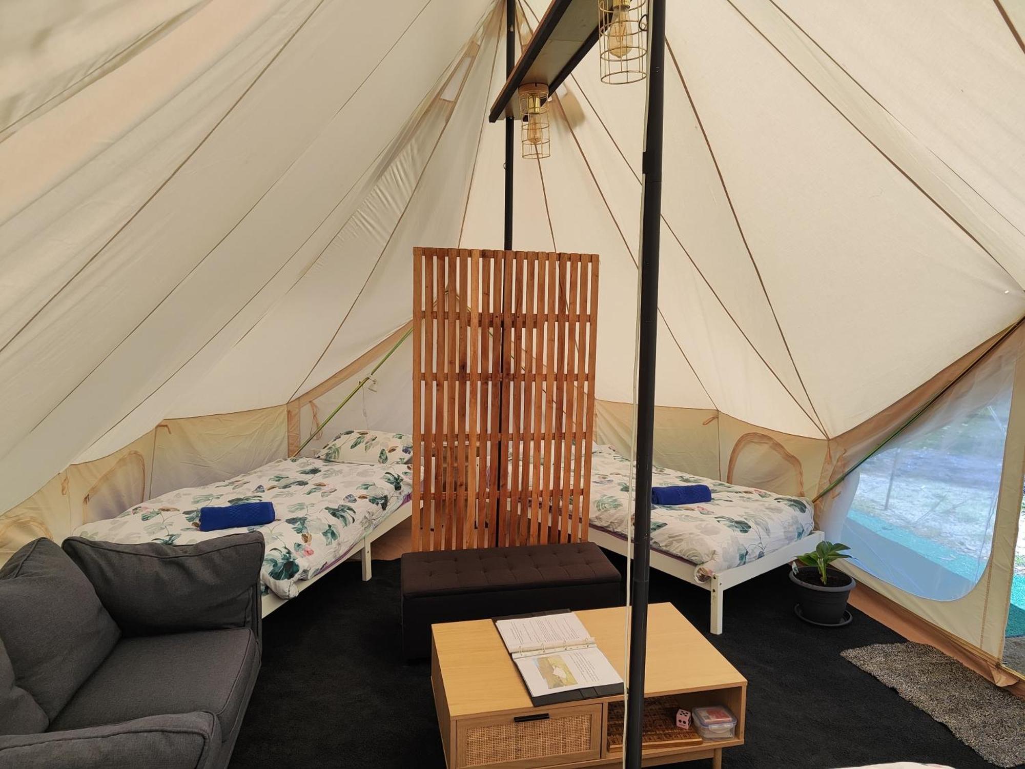 Glamping at Zeehan Bush Camp Bagian luar foto